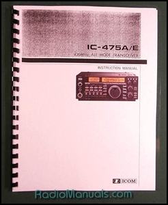 Icom IC-475A/E Instruction Manual - Click Image to Close